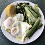 Warzywa gotowane podane po kreteńsku z oliwą