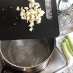 obrany i posiekany czosnek