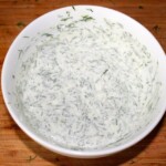 dip koperkowy w misce