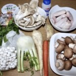 Zimowa zupa grzybowa fenkułem i makaronem