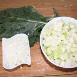 kalarepka pokrojona w mała kostkę