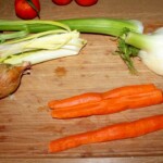 warzywa leżą na blacie kuchennym