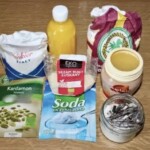 Babeczki sezamowe z tahiną i pomarańczami składniki