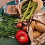 Bób z ziemniakami w pomidorach z ziołami składniki