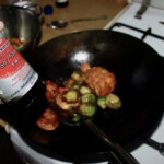 Brukselka z łososiem i kolendrą po azjatycku