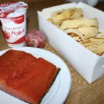 Makaron z łososiem wędzonym na śmietance