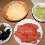 quesadilla z łososiem i awokado składniki