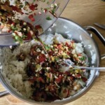 Ryż zapiekany z kurczakiem oraz warzywami