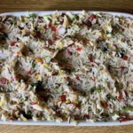 Ryż zapiekany z kurczakiem oraz warzywami