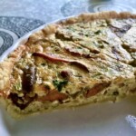 Tarta z grzybami leśnymi na śmietance