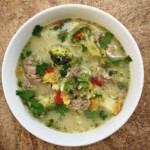 Zupa na cielęcinie z dodatkiem warzyw