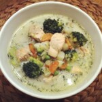 Zupa z łososiem i warzywami zupa fińska