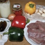 Bitki cielęce po cygańsku z ogórkami kiszonymi składniki