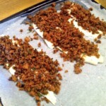 Pieczony dorsz z kruszonką śródziemnomorską