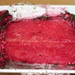 Gravlax z burakiem i z chrzanem