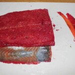 Gravlax z burakiem i z chrzanem