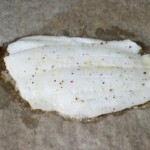 upieczony filet z halibuta