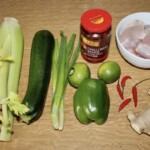 Kurczak na ostro z pastą fasolową i papryką składniki