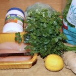 Kurczak w sosie imbirowym z kolendrą i tahini składniki