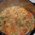 Kurczak w warzywach duszony w sosie