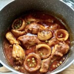 Kurczak z karczochami i groszkiem