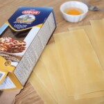 płaty makaronu lasagne suchego