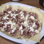 lasagne z grzybami leśnymi w trakcie przygotowania
