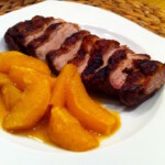 Piersi z kaczki na słodko w sosie z pomarańczami