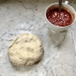 Pizza podpłomyk przygotowanie