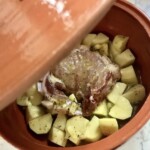 Schabowy pieczony z ziemniakami