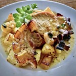 Schabowy pieczony z ziemniakami