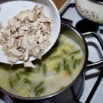 Zupa z fasolki szparagowej na kurczaku