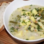 Zupa z fasolki szparagowej na kurczaku