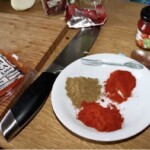 suche przyprawy na talerzyku