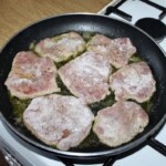 na patelni smażą się bitki cielęce