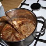 bitki cielęce dusza się w garnku