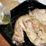 kawałek jagnięciny przygotowany do pieczenia