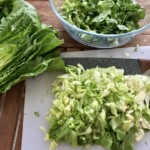 posiekana sałata rzymska