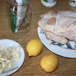 Kurczak pieczony w mleku z czosnkiem i oregano składniki