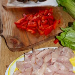 pokrojona w kostkę pierś z kurczaka