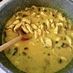 kurczak w sosie śmietanowym z pieczarkami