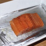 łosoś filet marynowany pieczony