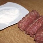 trzy zawinięte rolady śląskie