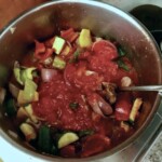 Wieprzowina duszona z papryką i pomidorami