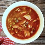 Zupa jarzynowa z kiełbasą i boczkiem