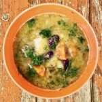 Zupa z pora z fasolką czerwoną i ziemniakami