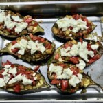 Bakłażany z warzywami i serem feta
