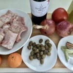 Królik duszony z cynamonem i mandarynkami składniki