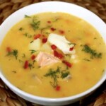 zupa rybna zagęszczana warzywami