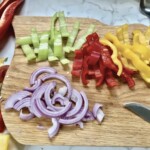 świeże warzywa krojone do fajistas drobiowego